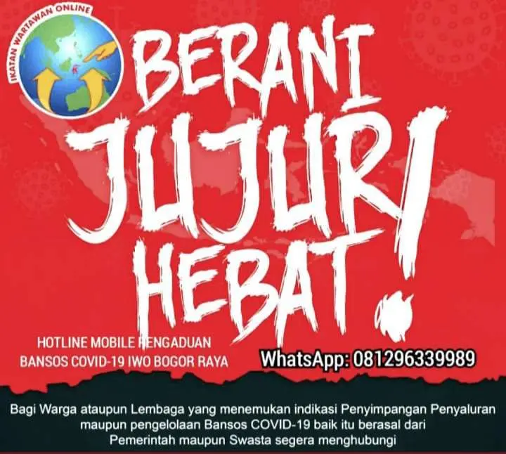 IWO Dukung Langkah KPK Awasi Penyaluran Bansos dan BLT, Pengupas Singkong Urung Terima Bantuan