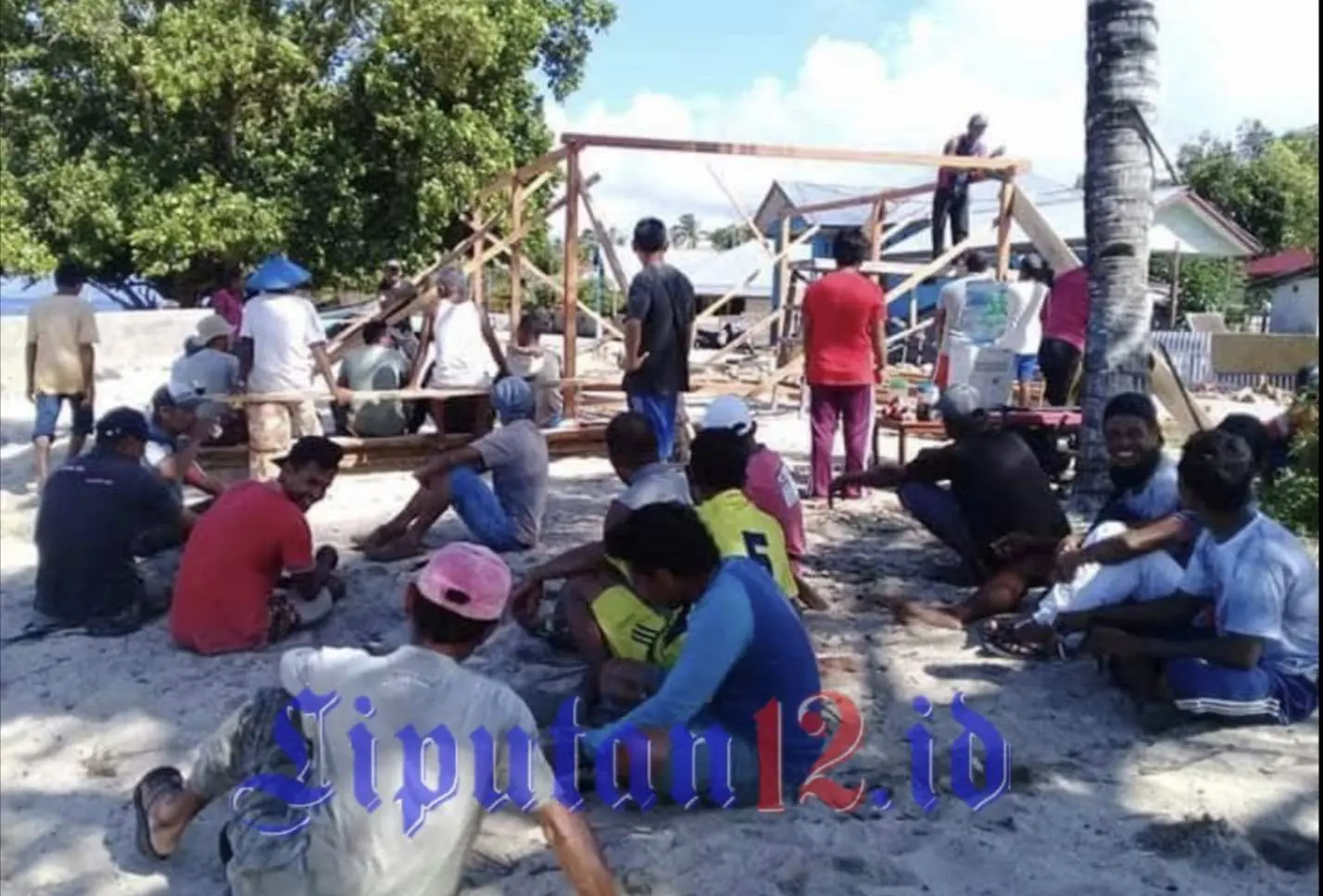 Gandeng Semua Pihak, Pemdes Waitulia Bangun Posko Relawan Covid-19