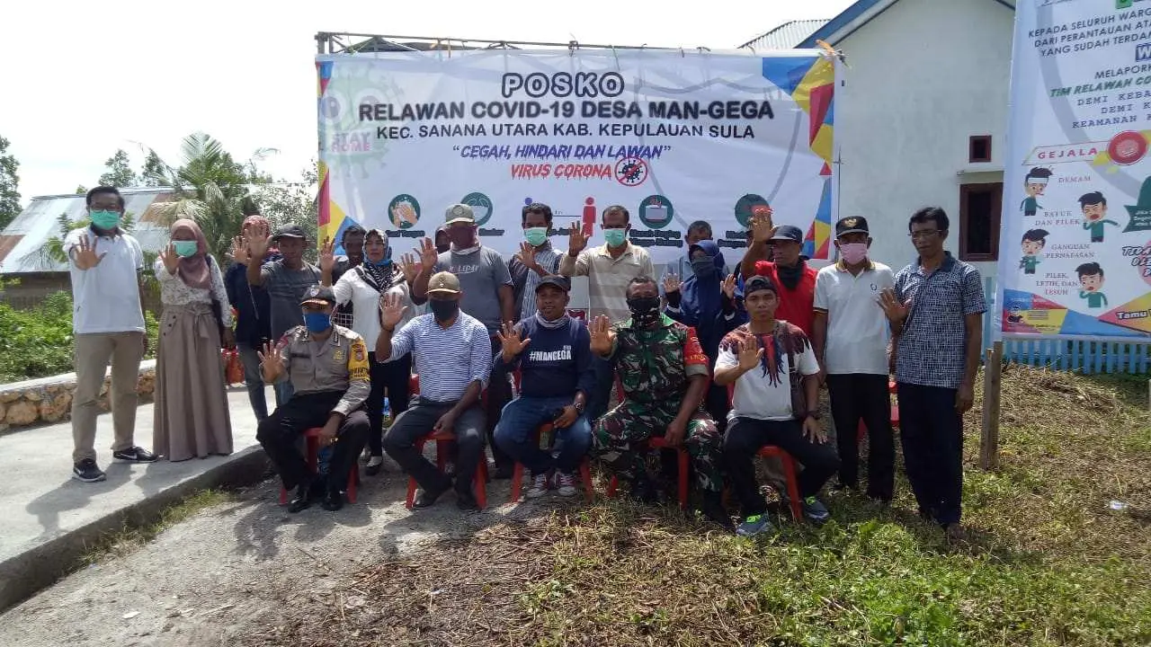 Bentuk Posko Relawan Penanganan Covid-19, Desa Mangega Patut Dijadikan Contoh