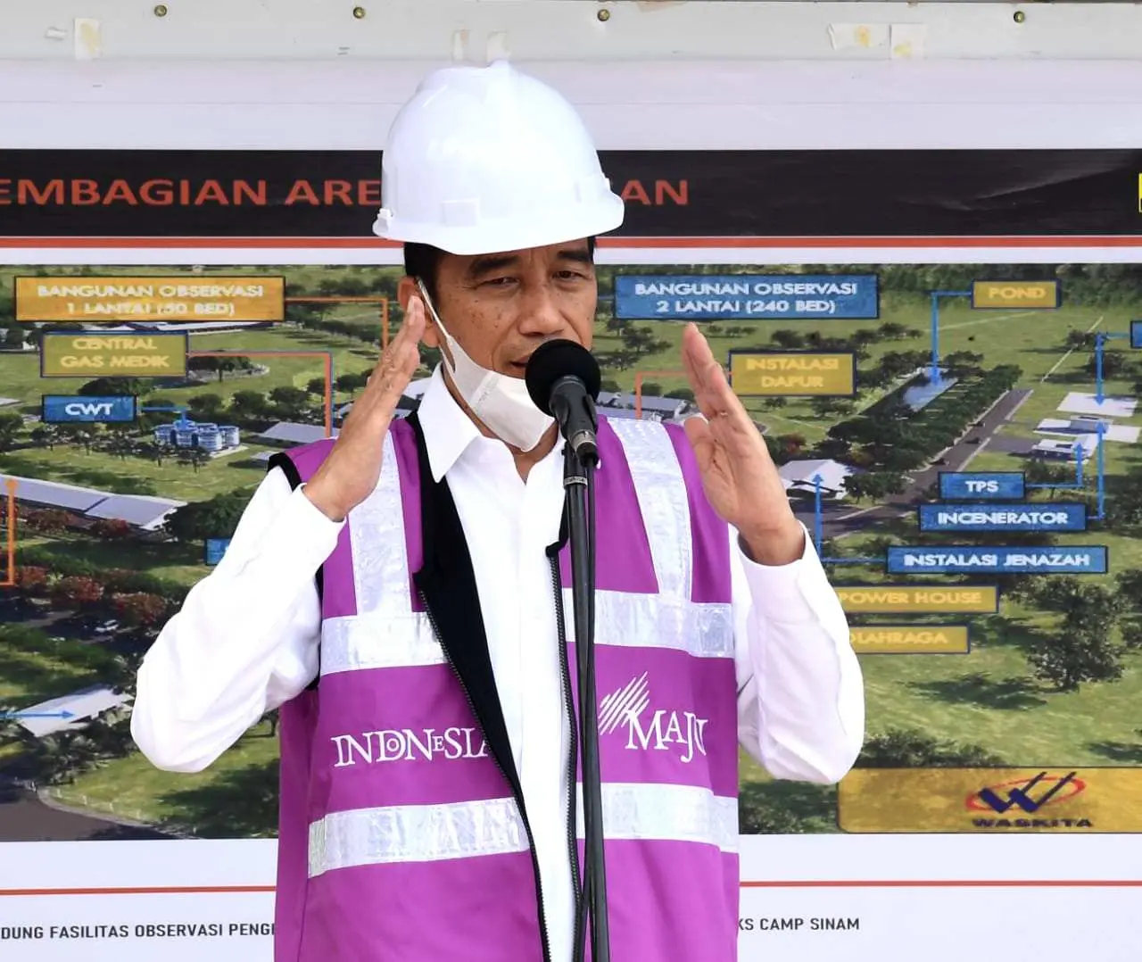 Tinjau RS Darurat di Pulau Galang, Presiden: Dioperasikan Mulai Senin Depan