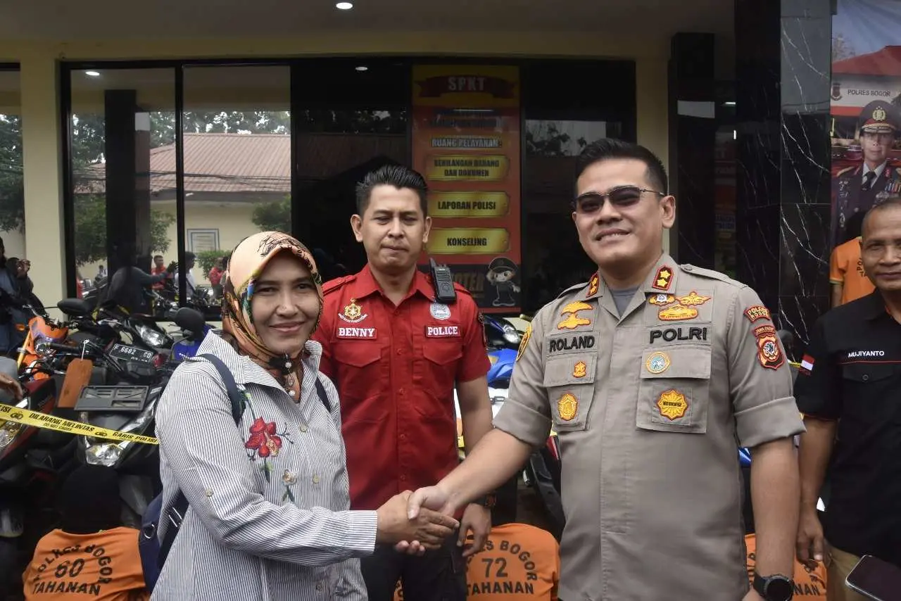 Jaringan Sindikat Curanmor di Bogor Dibongkar Polisi