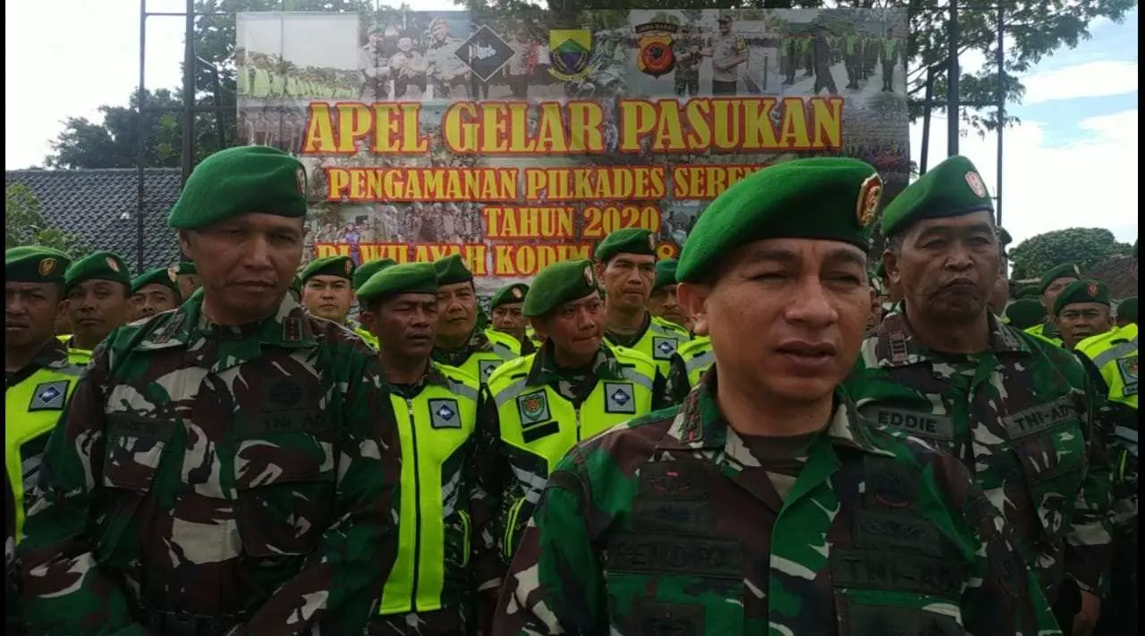 Pimpin Apel Gelar Pasukan, Dandim 0608: Pegang Teguh Netralitas!