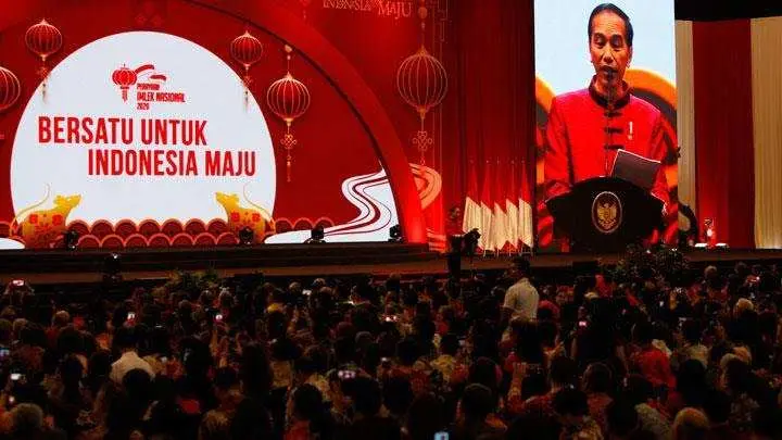 Hadiri Imlek Nasional 2020, Presiden: Mari Bekerja Lebih Keras