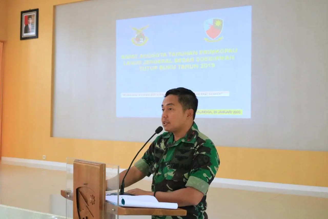 Danlanud Buka Rapat Anggota Tahunan Tutup Buku 2019 Primkopau Lanud JB Soedirman