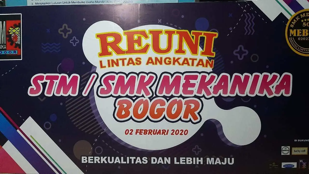 Reuni Akbar Lintas Angkatan SMK/STM Mekanika Kota Bogor Kembali Akan Digelar