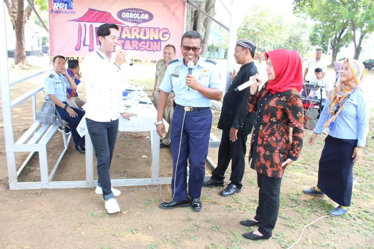 RRI Stasiun Purwokerto Adakan Dialog Santai Warung Tarsun di Lanud JB Soedirman