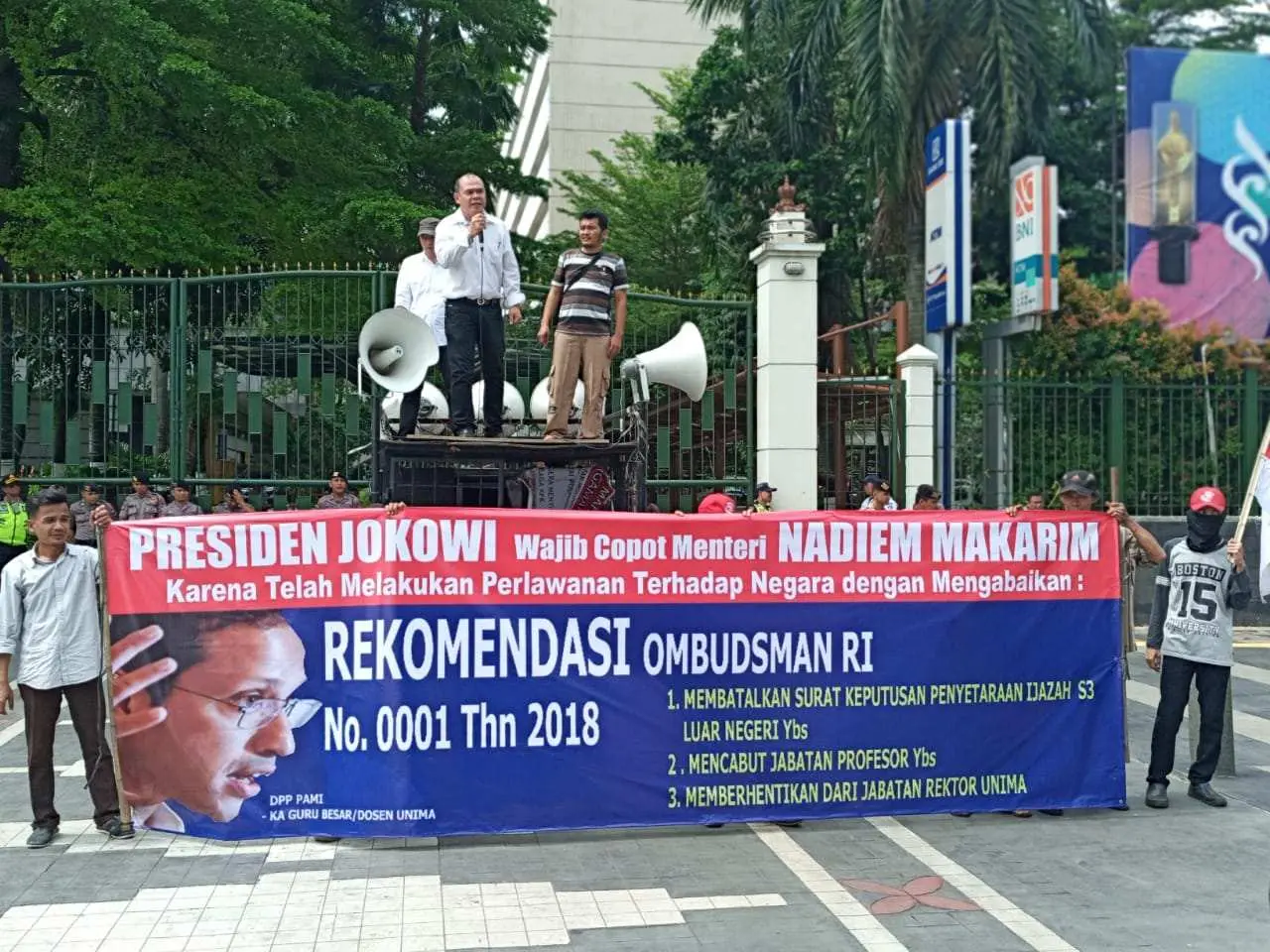 Gelar Unjuk Rasa di Kemendikbud, DPP PAMI Tuntut Presiden Copot Nadiem