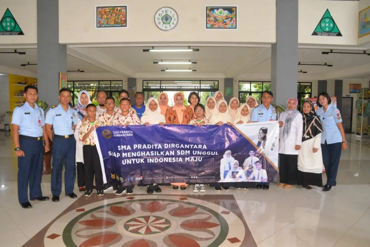 Lanud Atang Sendjaja Gelar Sosialisasi Peserta Didik Baru SMA Pradita Dirgantara Tahun 2020