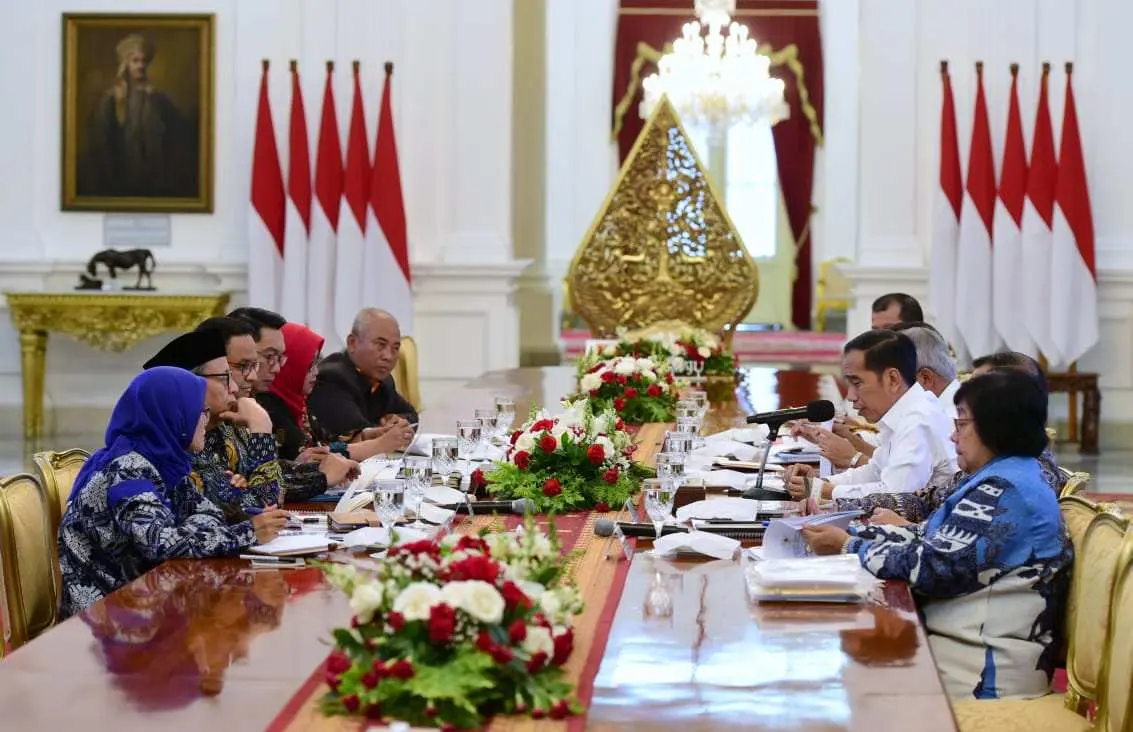 Presiden Evaluasi Penanganan Bencana dengan Sejumlah Kepala Daerah