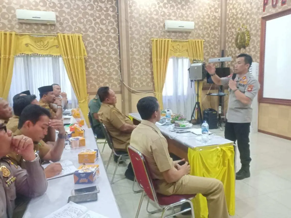 Kapolres Madina Pimpin Rakor Penanggulangan Bencana Alam