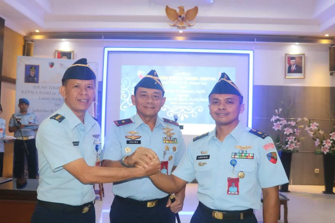 Danlanud Atang Sendjaja Pimpin Sertijab Kepala RSAU dr. M. Hassan Toto