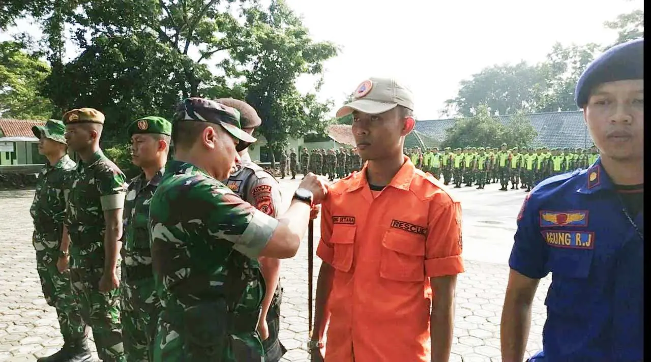 Antisipasi Bencana, Kodim 0608/Cianjur Bersama Instansi Terkait Gelar Apel Kesiapsiagaan