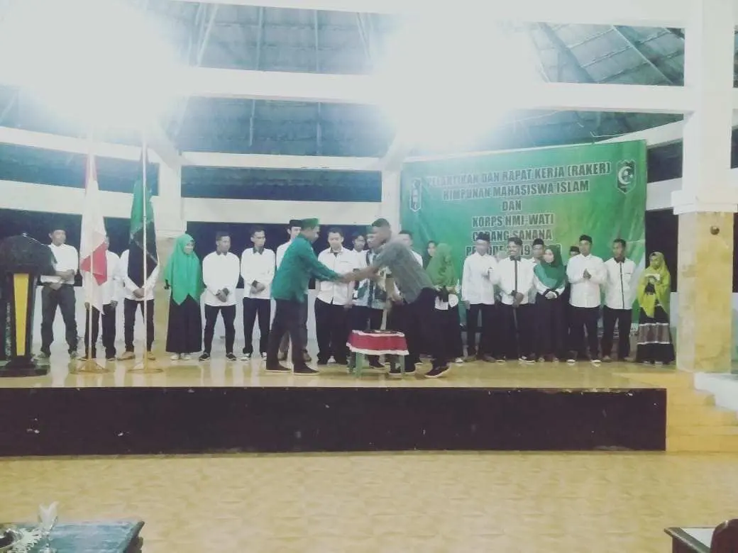 Resmi Dilantik, Pengurus HMI Cabang Sanana Fokus pada Kesejahteraan Rakyat