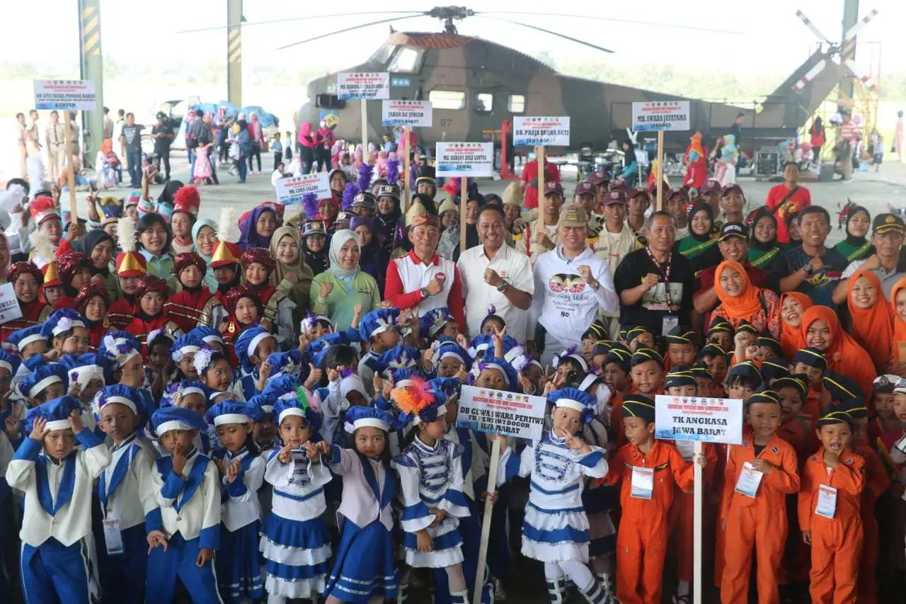 Danlanud Atang Sendjaja Buka Dirgantara Marching Band Competition 2019