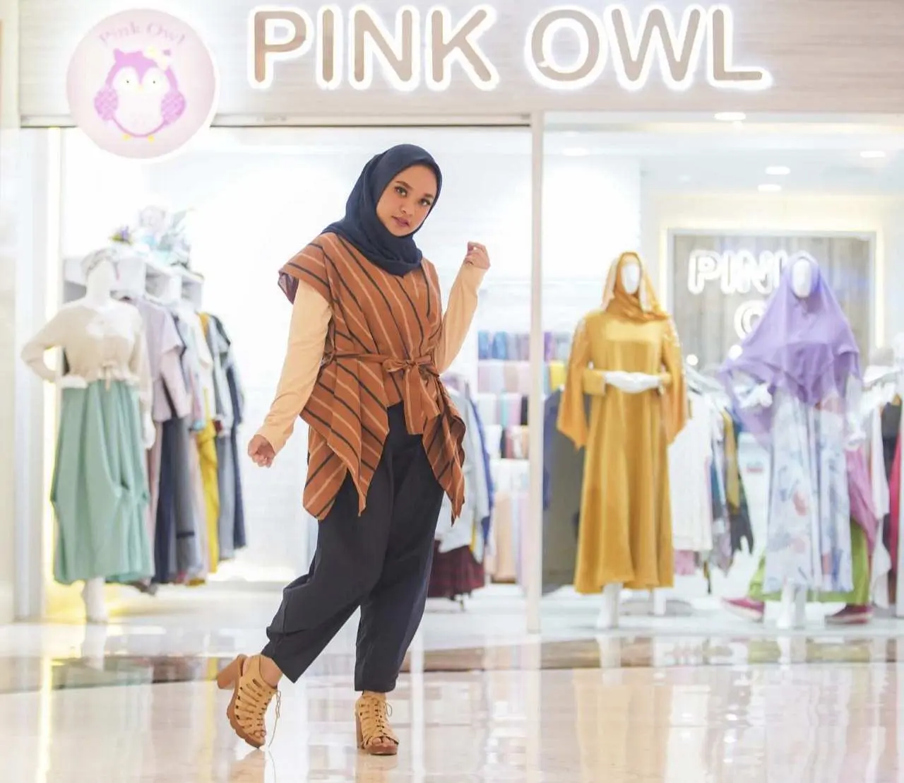 Busana Muslim Unik Produk Pink Owl Kini Hadir di Cibinong City Mall