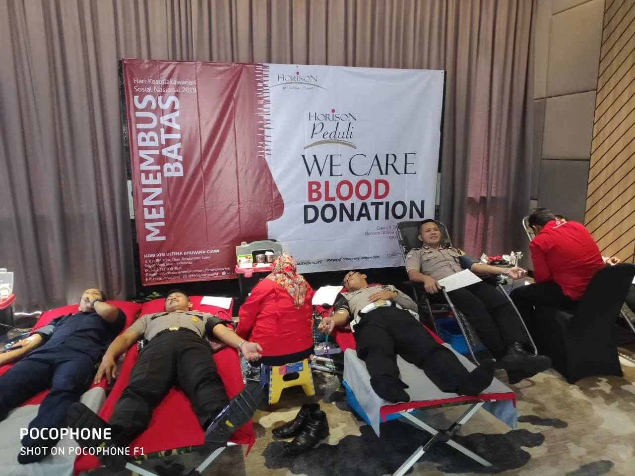 Polsek Ciawi Gandeng Hotel Buvhana Horison Gelar Baksos Donor Darah