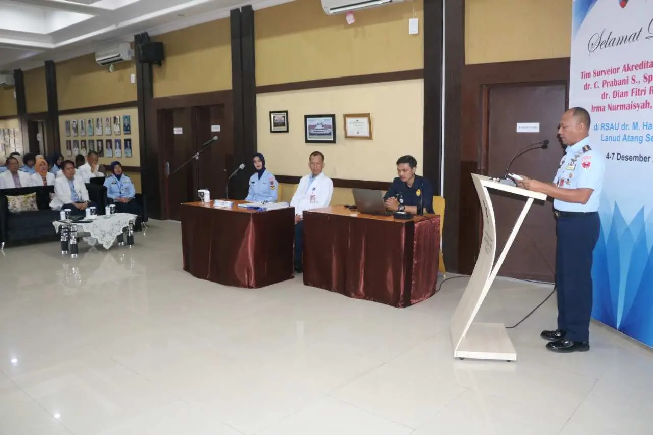 Tim Surveyor Laksanakan Akreditasi SNARS RSAU dr. M. Hassan Toto Lanud Atang Sendjaja