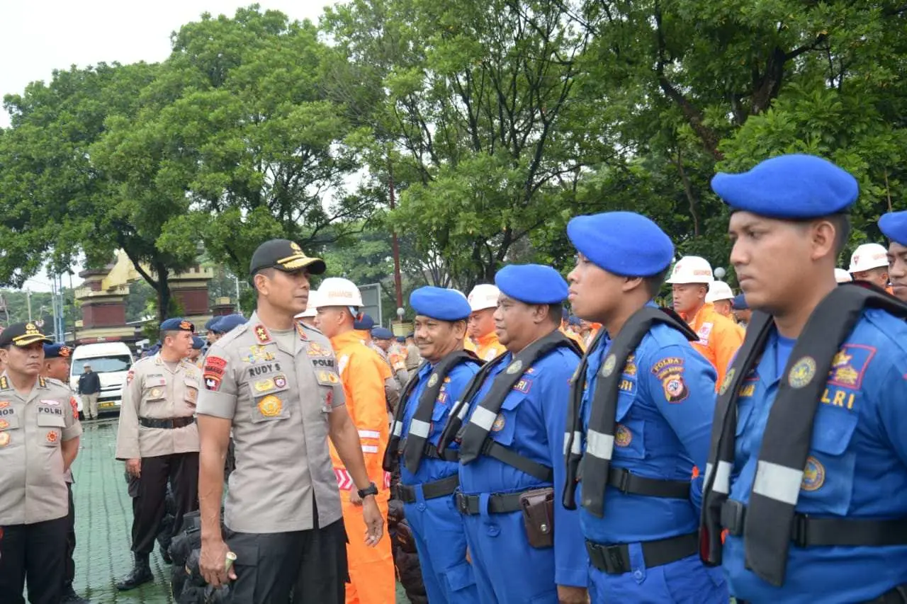 Kapolda Jabar Cek Kesiapan Pasukan Satgas Opsda Aman Nusa II Tahun 2019